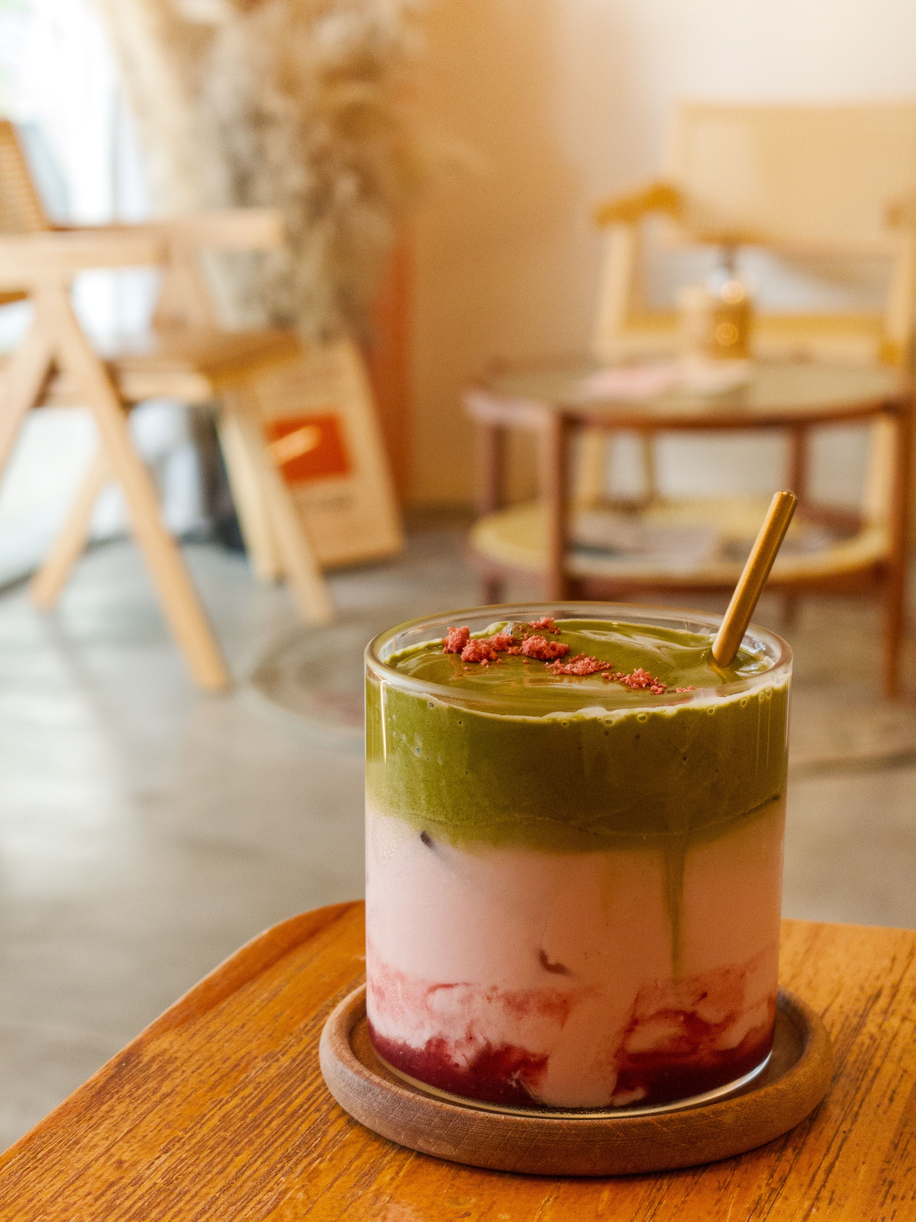 Matcha Berry Latte